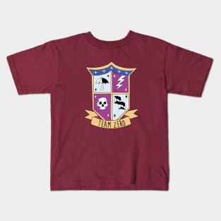 team zero the umbrella academy crest Kids T-Shirt